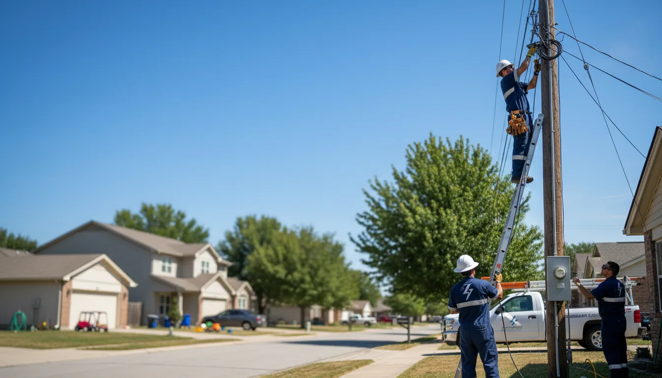 Residential electrician providing installation services in Wesco, MO